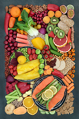 Image showing Pescatarian Healthy Diet Food