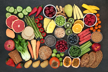 Image showing Vegan Health Food High in Dietary Fibre