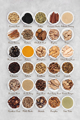 Image showing Chinese Fundamental Herbs with Titles