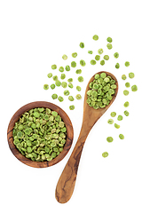 Image showing Roasted Green Peas High Protein Snack Food