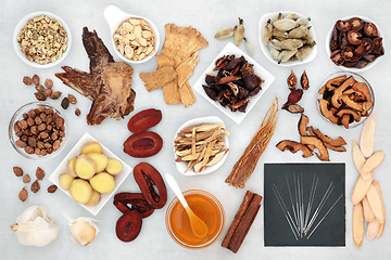 Image showing Chinese Acupuncture Treatment for Cold and Flu Remedy