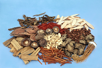 Image showing Chinese Herbs used in Herbal Medicine