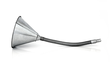 Image showing Flexible Galvanised Metal Funnel