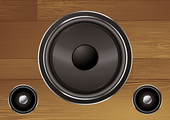 Image showing wood grain speaker