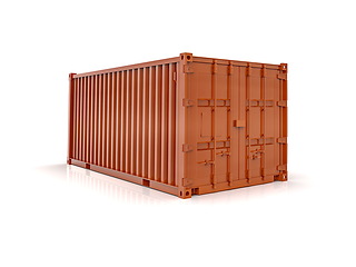 Image showing Shipping Cargo Container Twenty Feet for Logistics and Transpor