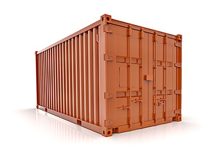 Image showing Shipping Cargo Container Twenty Feet for Logistics and Transpor