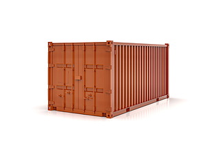 Image showing Shipping Cargo Container Twenty Feet for Logistics and Transpor