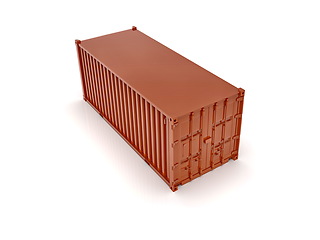 Image showing Shipping Cargo Container Twenty Feet for Logistics and Transpor