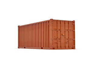 Image showing Shipping Cargo Container Twenty Feet for Logistics and Transpor