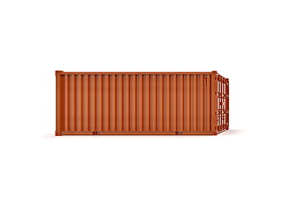 Image showing Shipping Cargo Container Twenty Feet for Logistics and Transpor