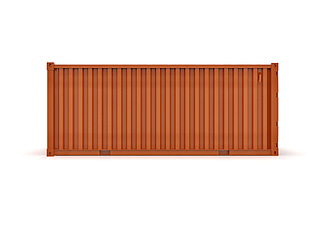 Image showing Shipping Cargo Container Twenty Feet for Logistics and Transpor