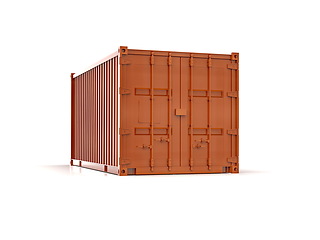 Image showing Shipping Cargo Container Twenty Feet for Logistics and Transpor