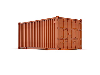 Image showing Shipping Cargo Container Twenty Feet for Logistics and Transpor