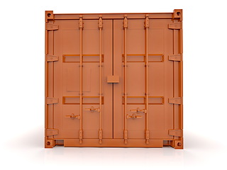 Image showing Shipping Cargo Container Twenty Feet for Logistics and Transpor