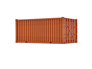 Image showing Shipping Cargo Container Twenty Feet for Logistics and Transpor