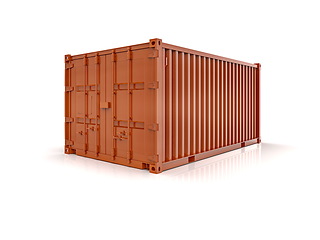 Image showing Shipping Cargo Container Twenty Feet for Logistics and Transpor