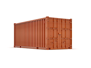 Image showing Shipping Cargo Container Twenty Feet for Logistics and Transpor