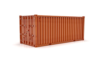 Image showing Shipping Cargo Container Twenty Feet for Logistics and Transpor