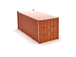 Image showing Shipping Cargo Container Twenty Feet for Logistics and Transpor