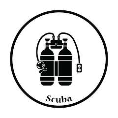 Image showing Icon of scuba