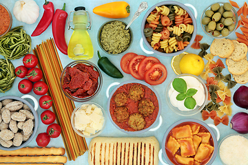 Image showing Typical Italian Food Selection