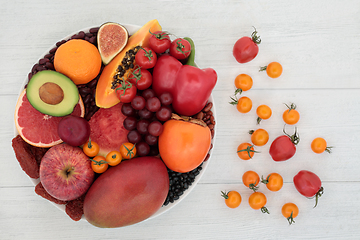 Image showing Fruit and Vegetables High in Lycopene