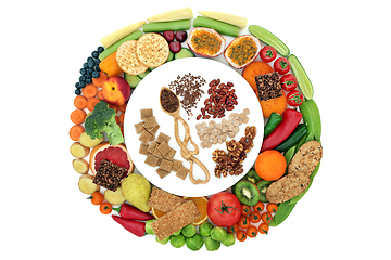 Image showing Vegan Health Whole Food High in Fibre