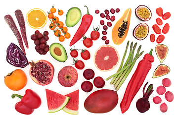 Image showing Fruit and Vegetables High in Lycopene