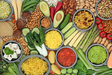 Image showing Healthy Vegan Food for Vitality and Fitness