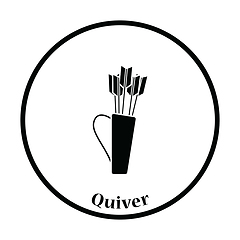 Image showing Quiver with arrows icon