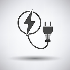 Image showing Electric plug icon