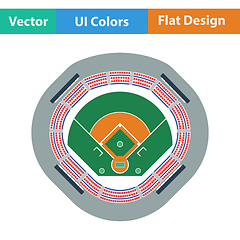 Image showing Baseball stadium icon