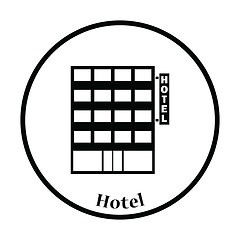 Image showing Hotel building icon
