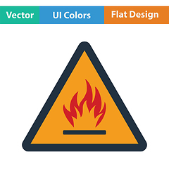 Image showing Flammable icon