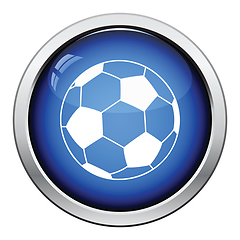 Image showing Icon of football ball