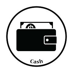 Image showing Wallet with cash icon