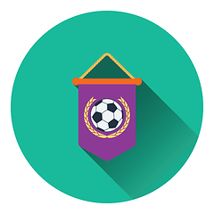 Image showing Football pennant icon