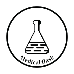 Image showing Medical flask icon