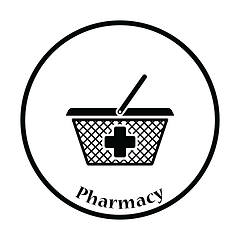 Image showing Pharmacy shopping cart icon