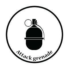 Image showing Attack grenade icon