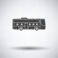 Image showing Football fan bus icon