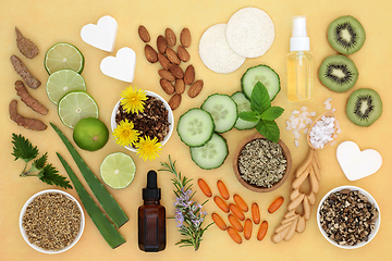 Image showing Natural Skincare Healing Ingredients