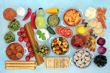 Image showing Italian Food Ingredients for a Healthy Lifestyle