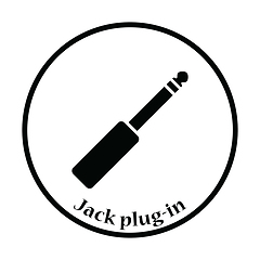 Image showing Music jack plug-in icon