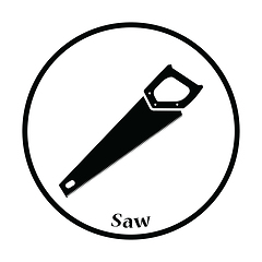 Image showing Icon of hand saw