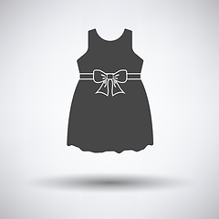 Image showing Baby girl dress icon