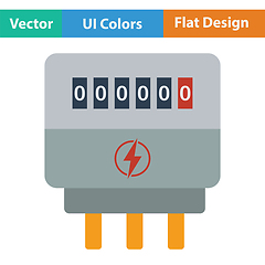 Image showing Electric meter icon