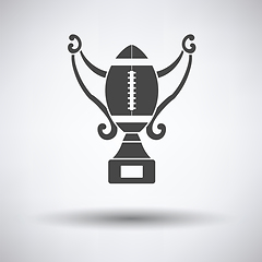 Image showing American football trophy cup icon