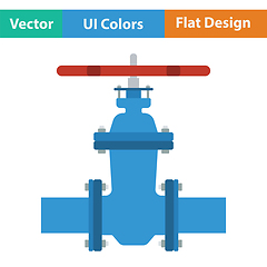 Image showing Pipe valve icon