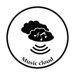 Image showing Music cloud icon